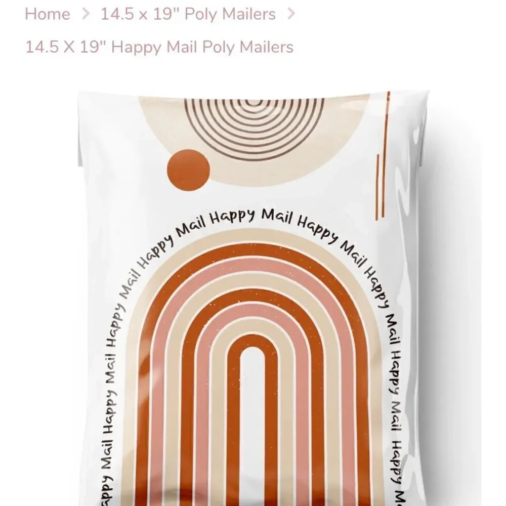 Poly mailers big sizes 14.17 and 14.5x19 35 poly mailers 35 stickers